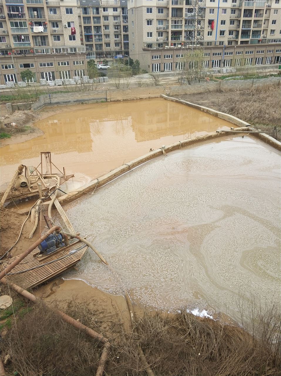 侨乡街道开发区沉淀池淤泥清理-厂区废水池淤泥清淤