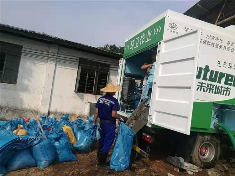 侨乡街道开发区工业污泥压干处理